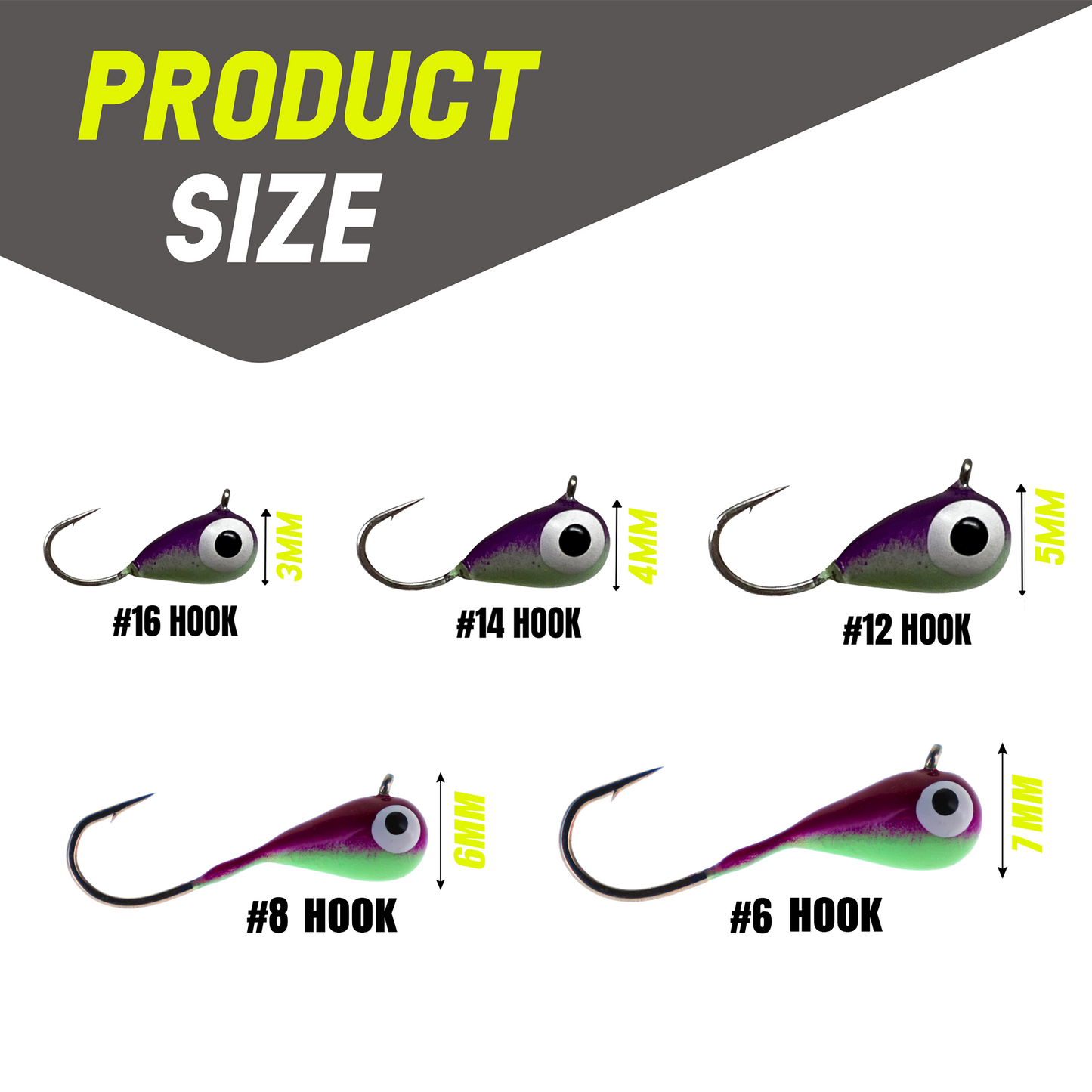 Reaction Tackle Ice Fishing Jigs-NEW sizes available!