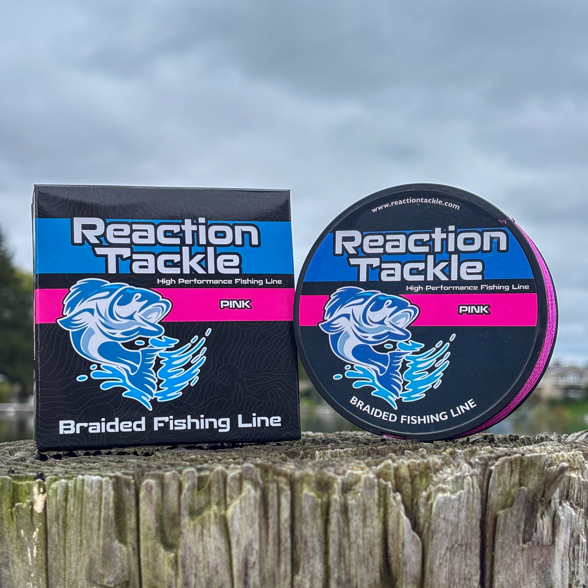 Reaction Tackle Braided Fishing Line - Pink - Reaction Tackle