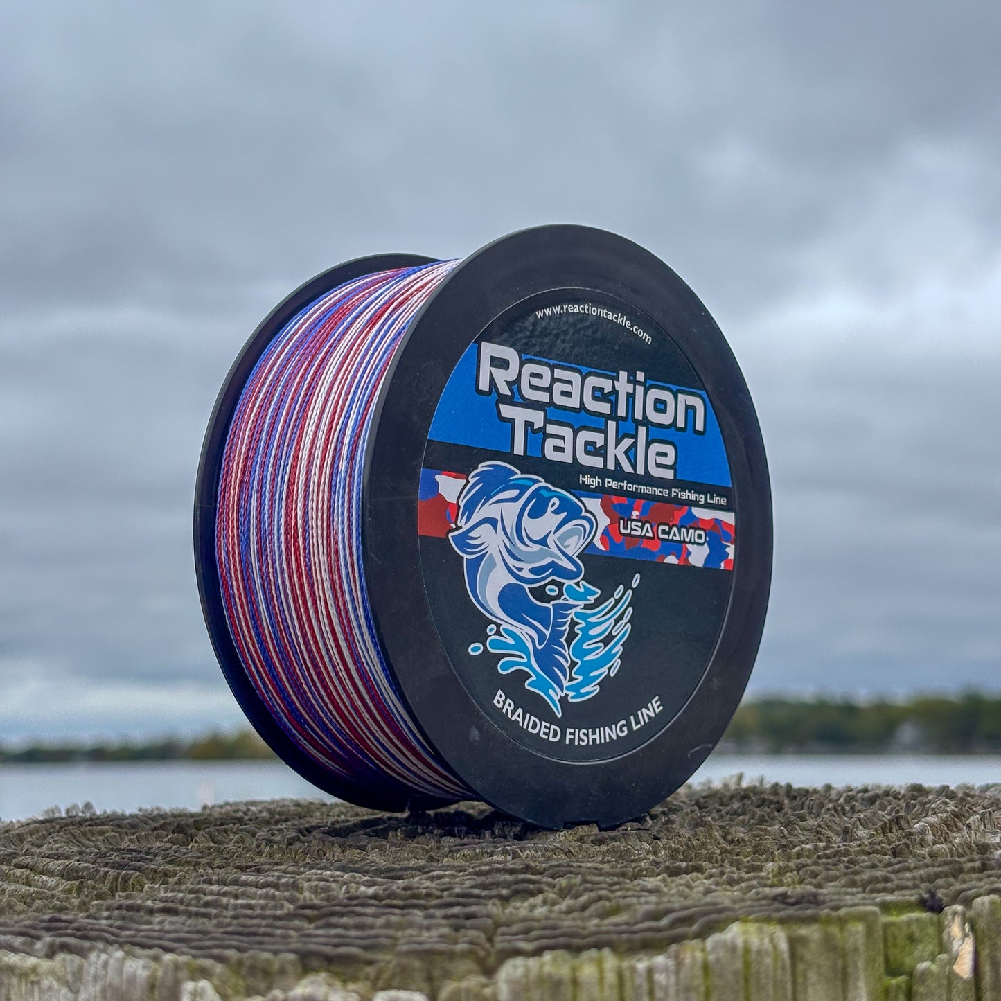 Reaction Tackle Braided Fishing Line - USA Camo - Reaction Tackle