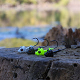 Reaction Tackle 97% Pure Tungsten Swimbait Jig with Realistic Fish Head- 5-PACK - Reaction Tackle