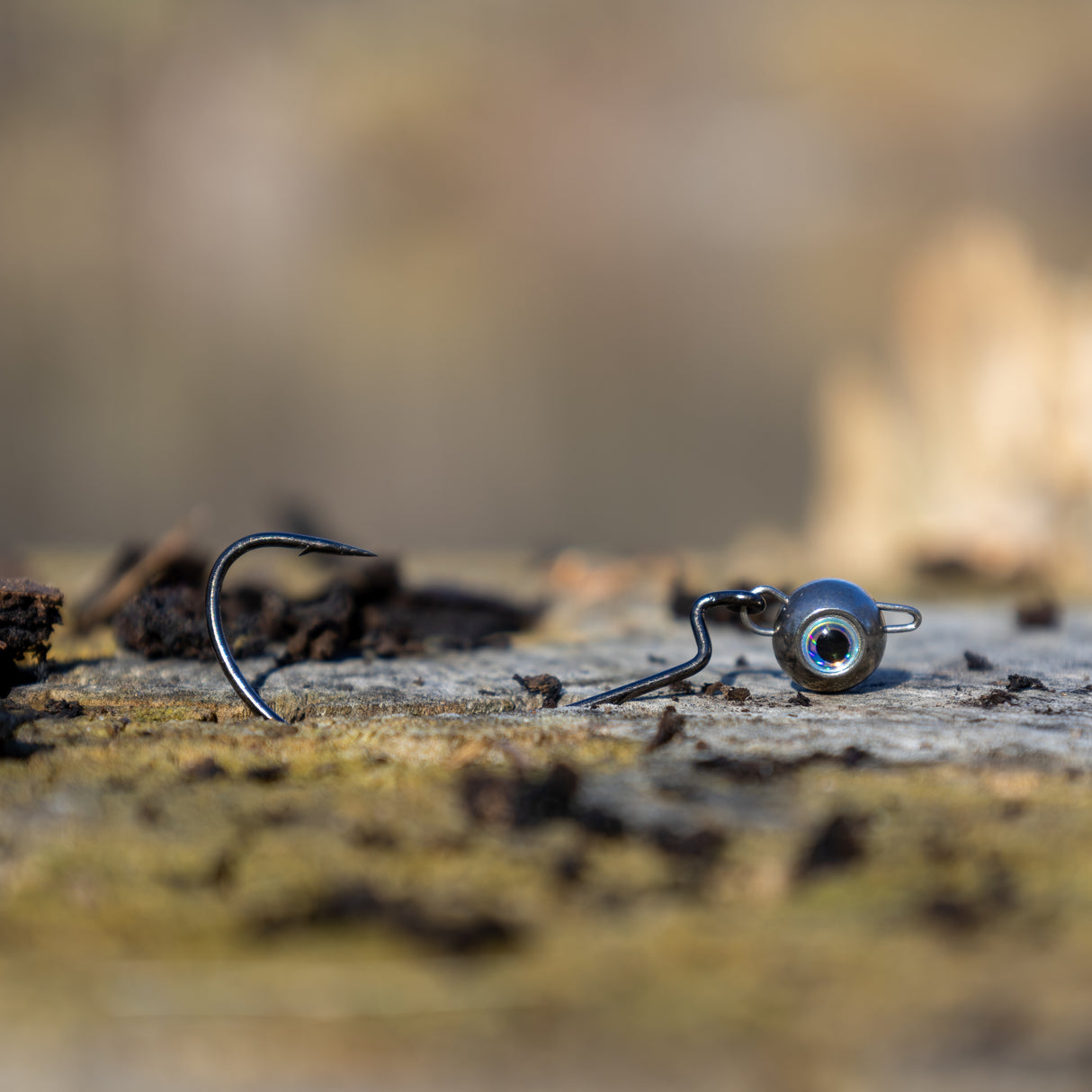 Reaction Tackle Free Swing Jig Head with Realistic Eye 5-Pack - Ideal for Ned Rig and Texas Rig - 97% Tungsten - Reaction Tackle