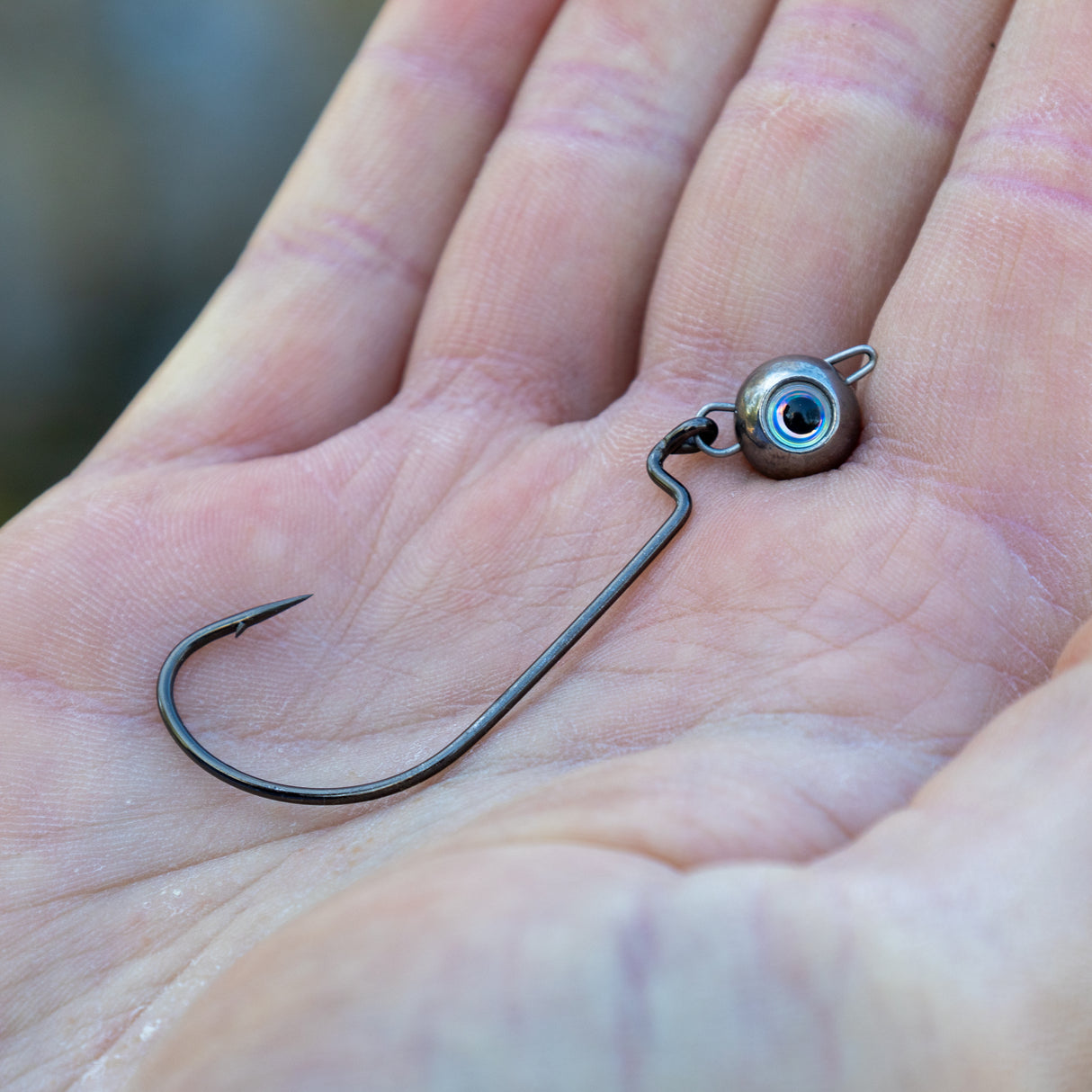 Reaction Tackle Free Swing Jig Head with Realistic Eye 5-Pack - Ideal for Ned Rig and Texas Rig - 97% Tungsten - Reaction Tackle