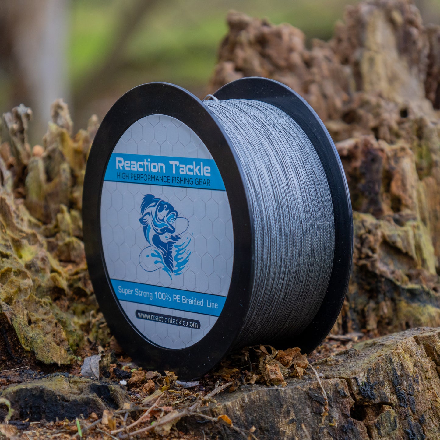 Reaction Tackle Braided Fishing Line - Gray - Reaction Tackle