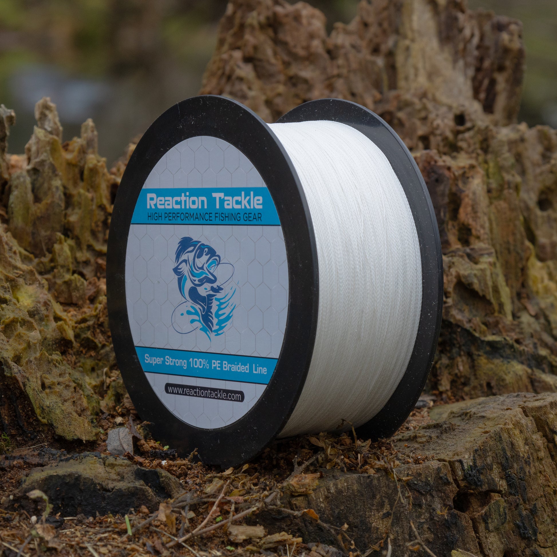 Reaction Tackle Braided Fishing Line - White - Reaction Tackle