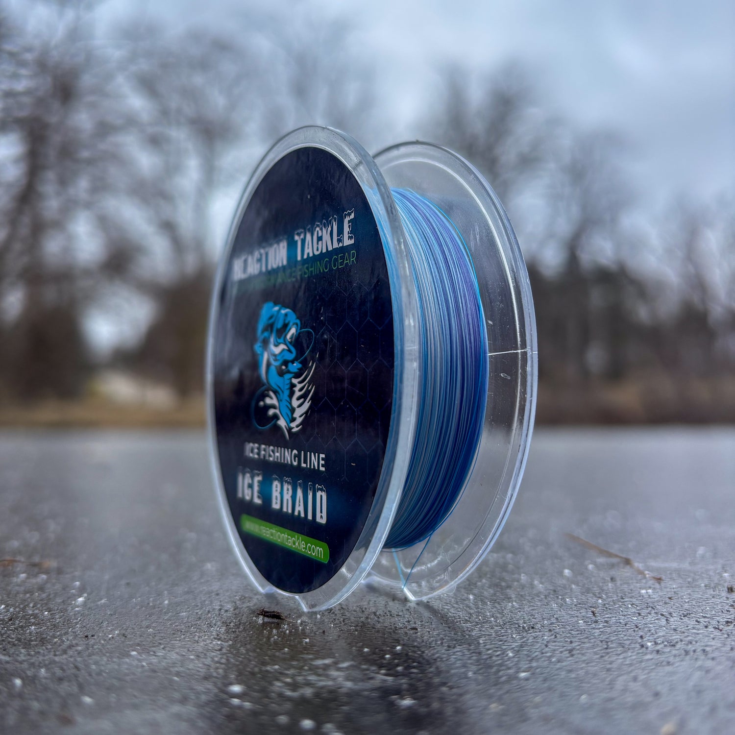 Reaction Tackle Ice Fishing Braided line - 8 Strand - 4lb / 150yds / Ice Camo Reaction Tackle Ice Fishing Braided line - 8 Strand - 4lb / 150yds / Ice Camo