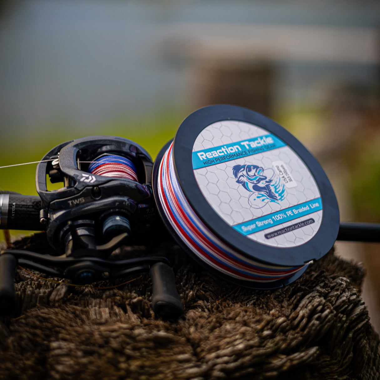 Reaction Tackle Braided Fishing Line - USA Camo - Reaction Tackle