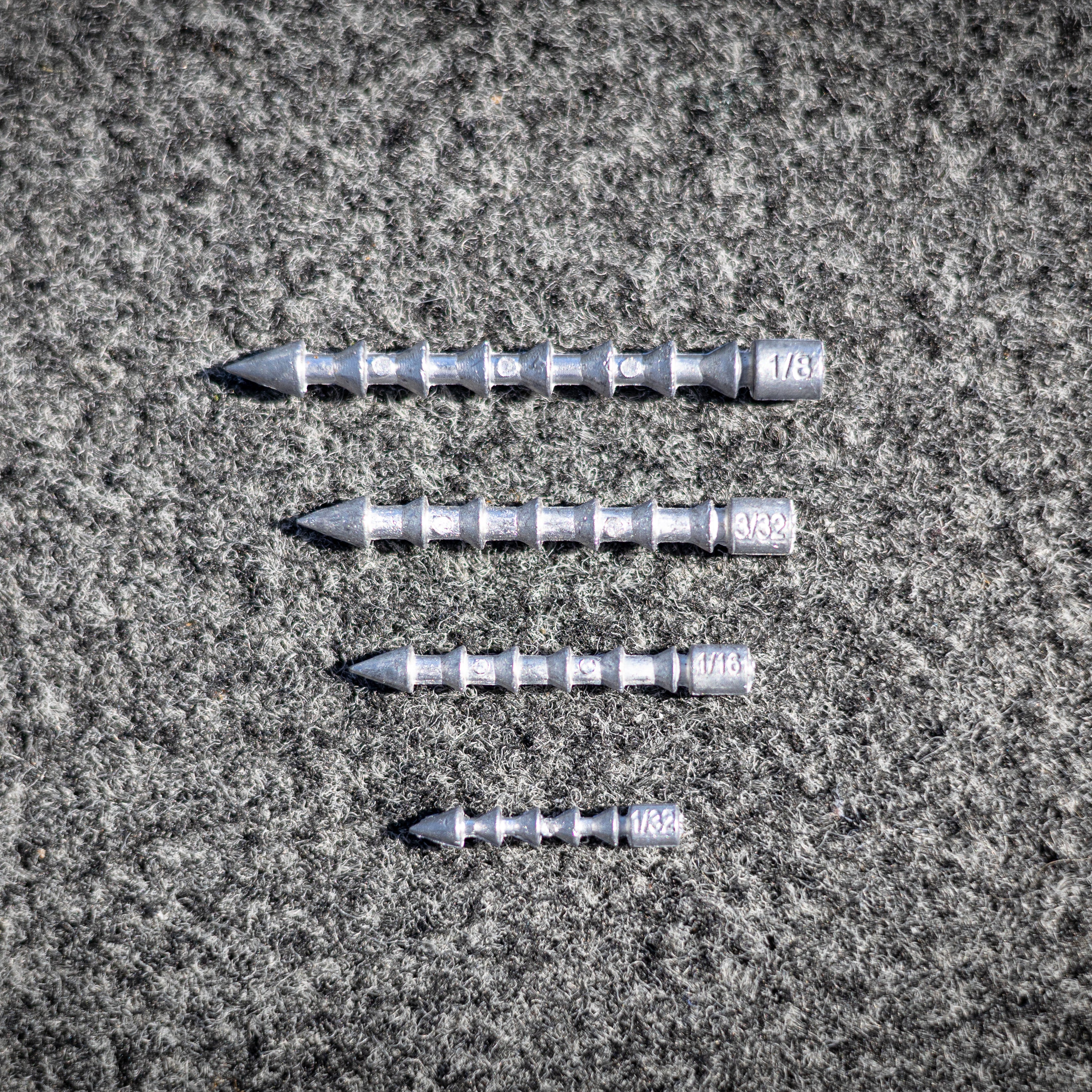 Reaction Tackle Lead Nail Weights/Insert Sinkers - Reaction Tackle