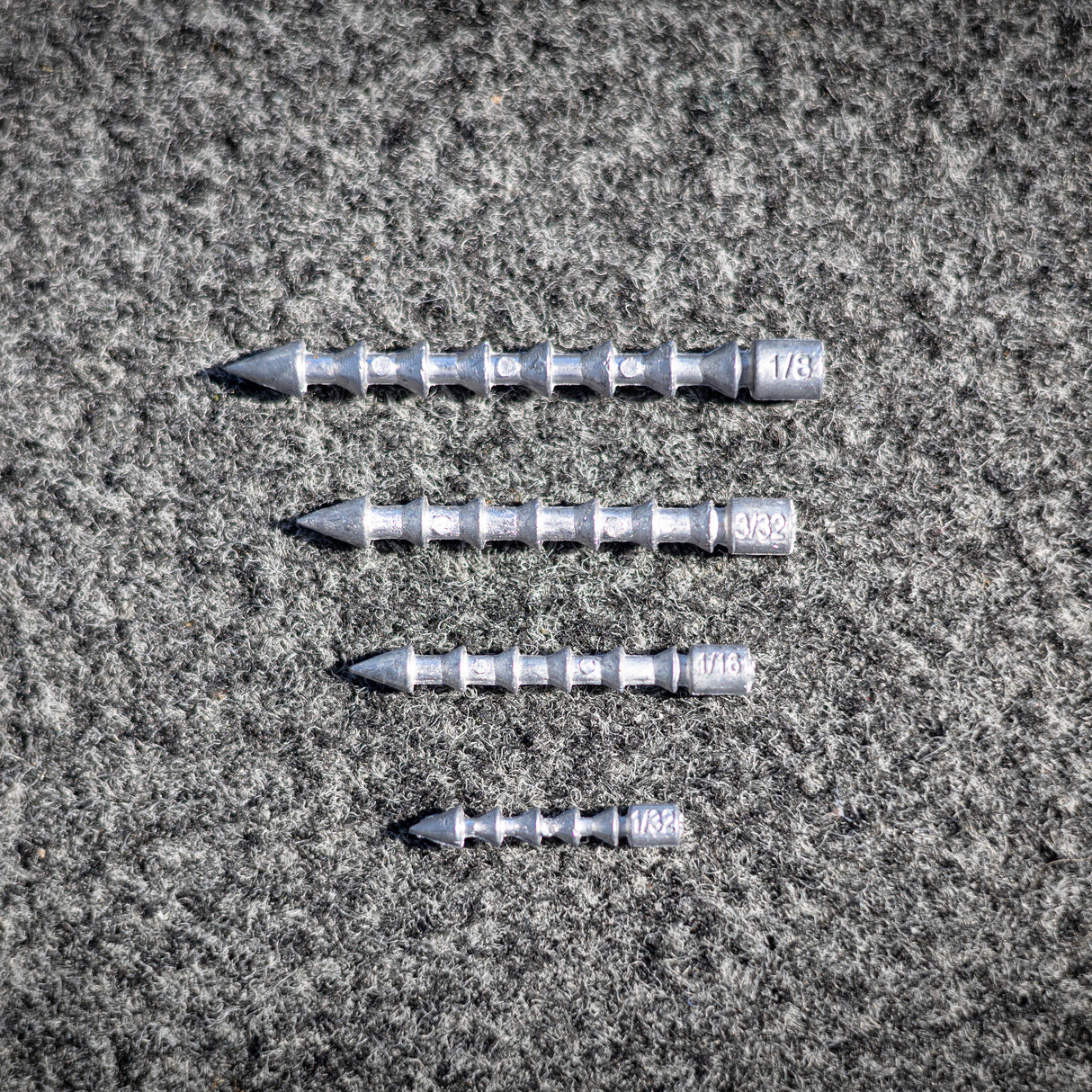 Reaction Tackle Lead Nail Weights/Insert Sinkers - Reaction Tackle