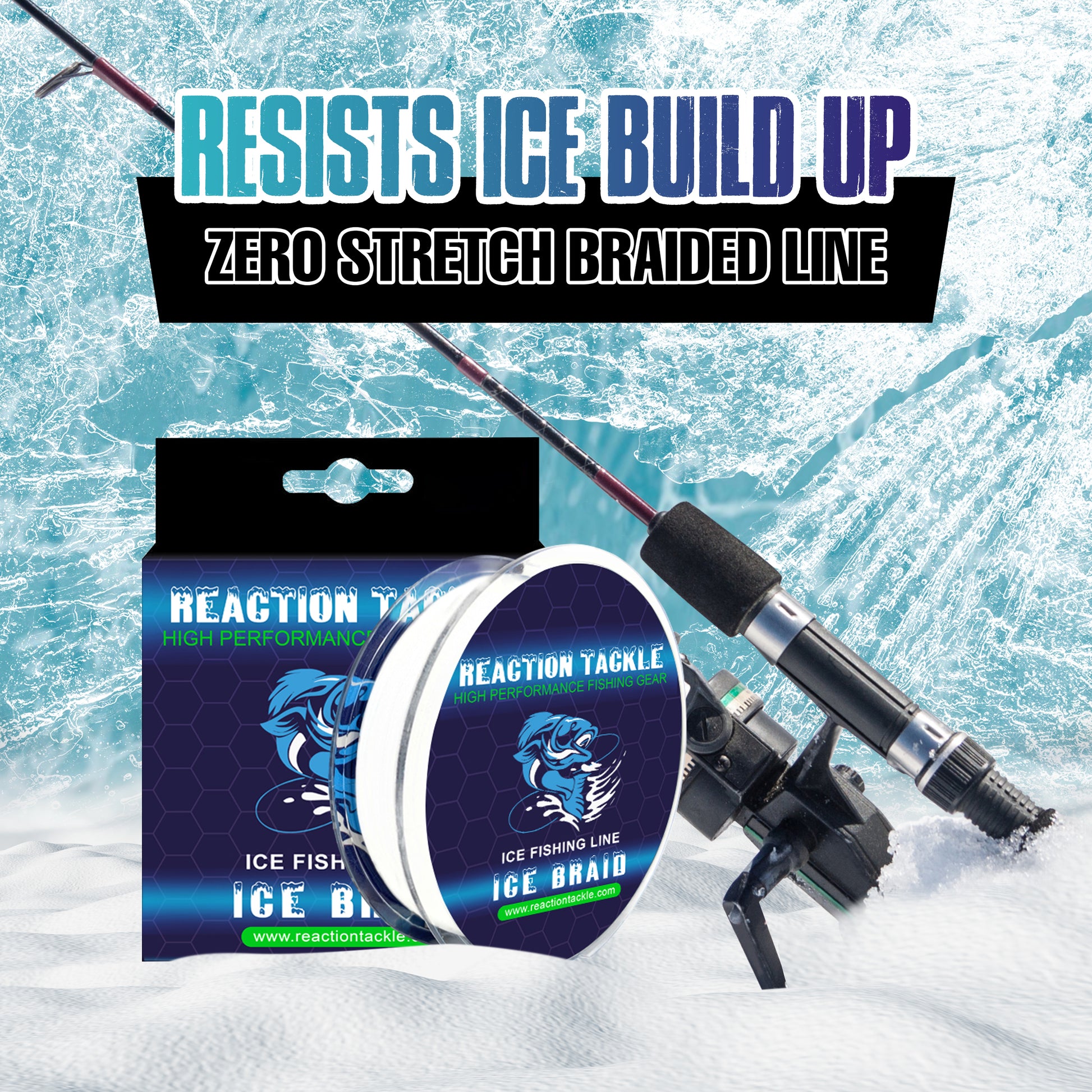  Reaction Tackle Ice Braid – Ice Fishing Braided Line