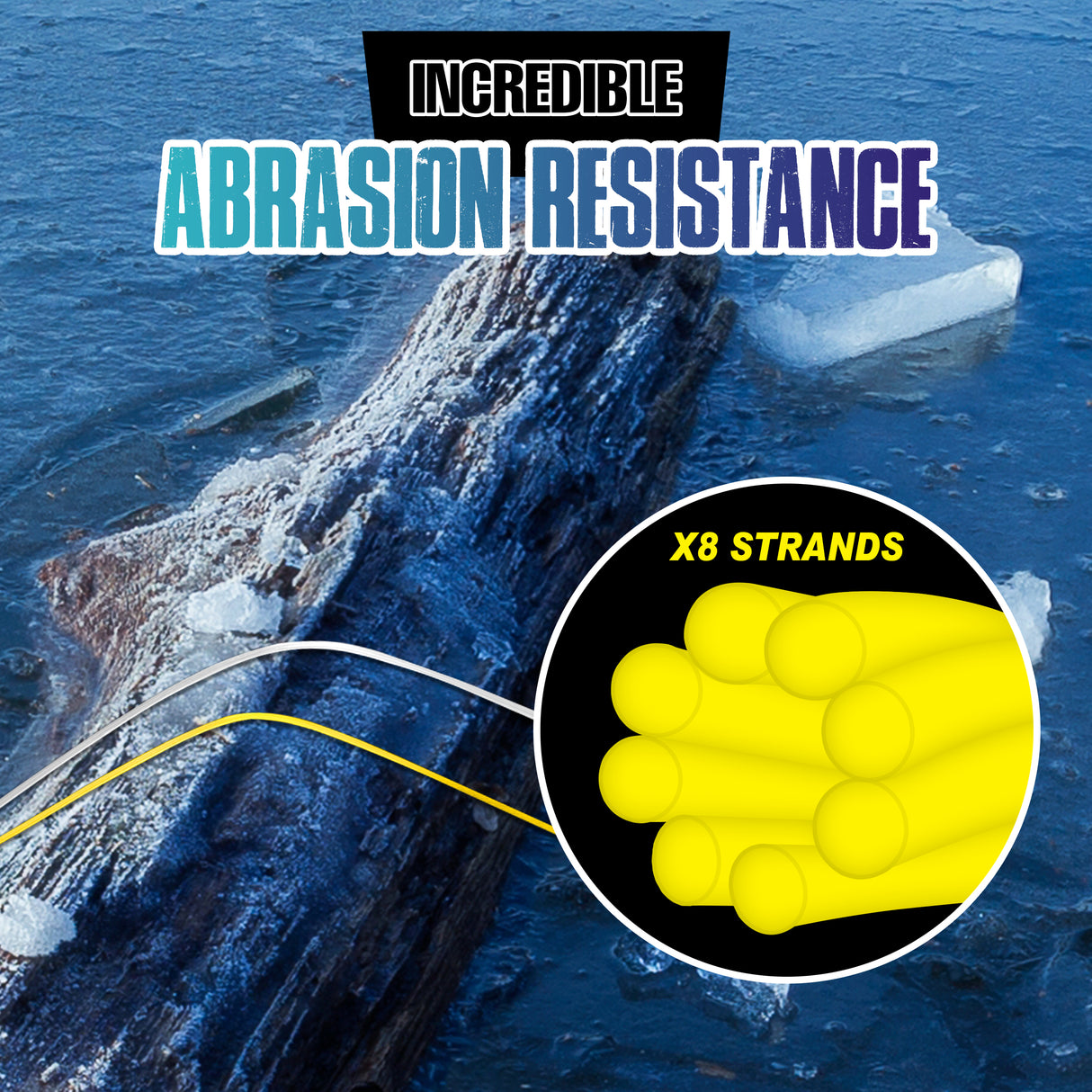 Reaction Tackle Ice Fishing Braided line - 8 Strand - Reaction Tackle