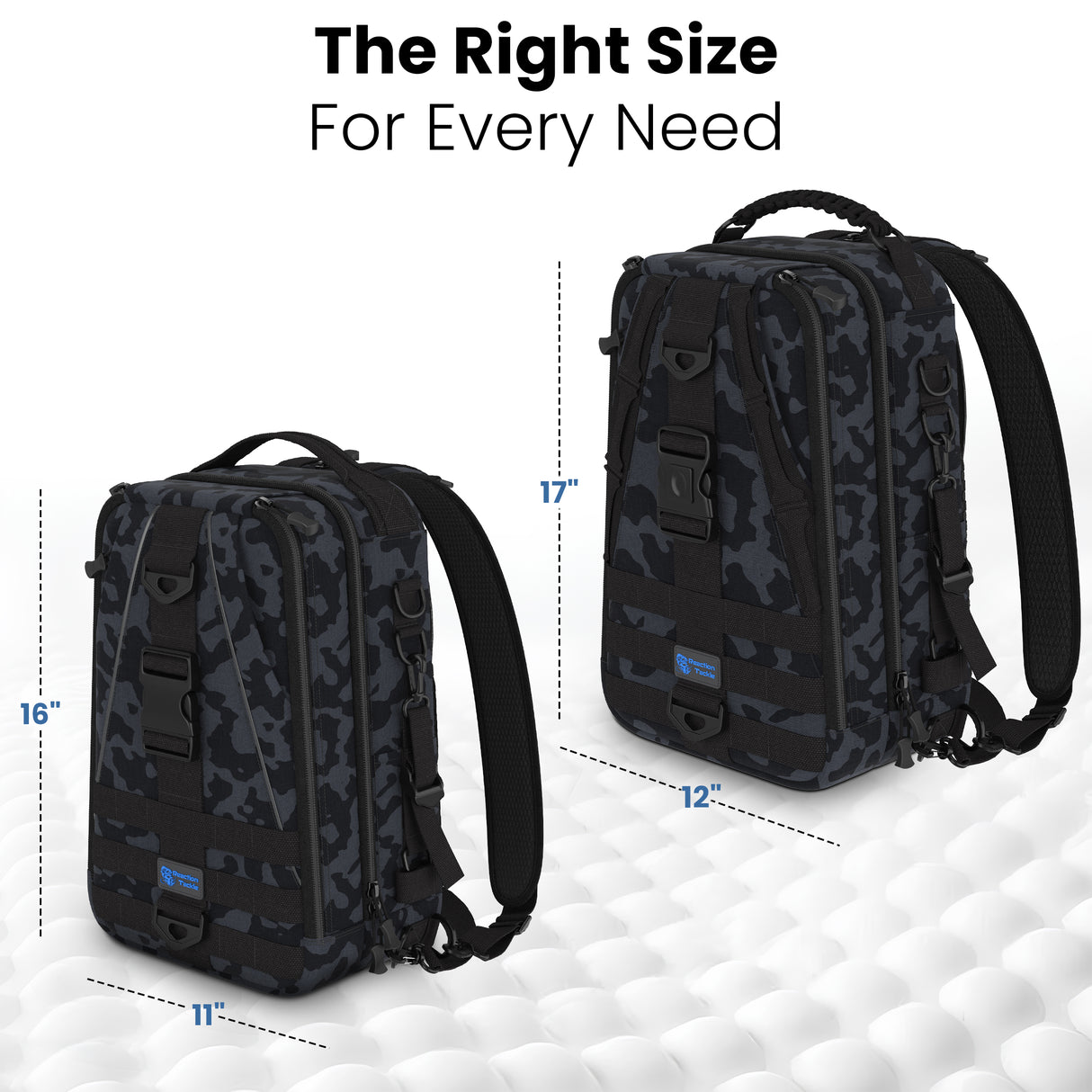 Reaction Tackle Fishing Tackle 2-in-1 Sling Bag/Backpack- 3 Sizes - Reaction Tackle