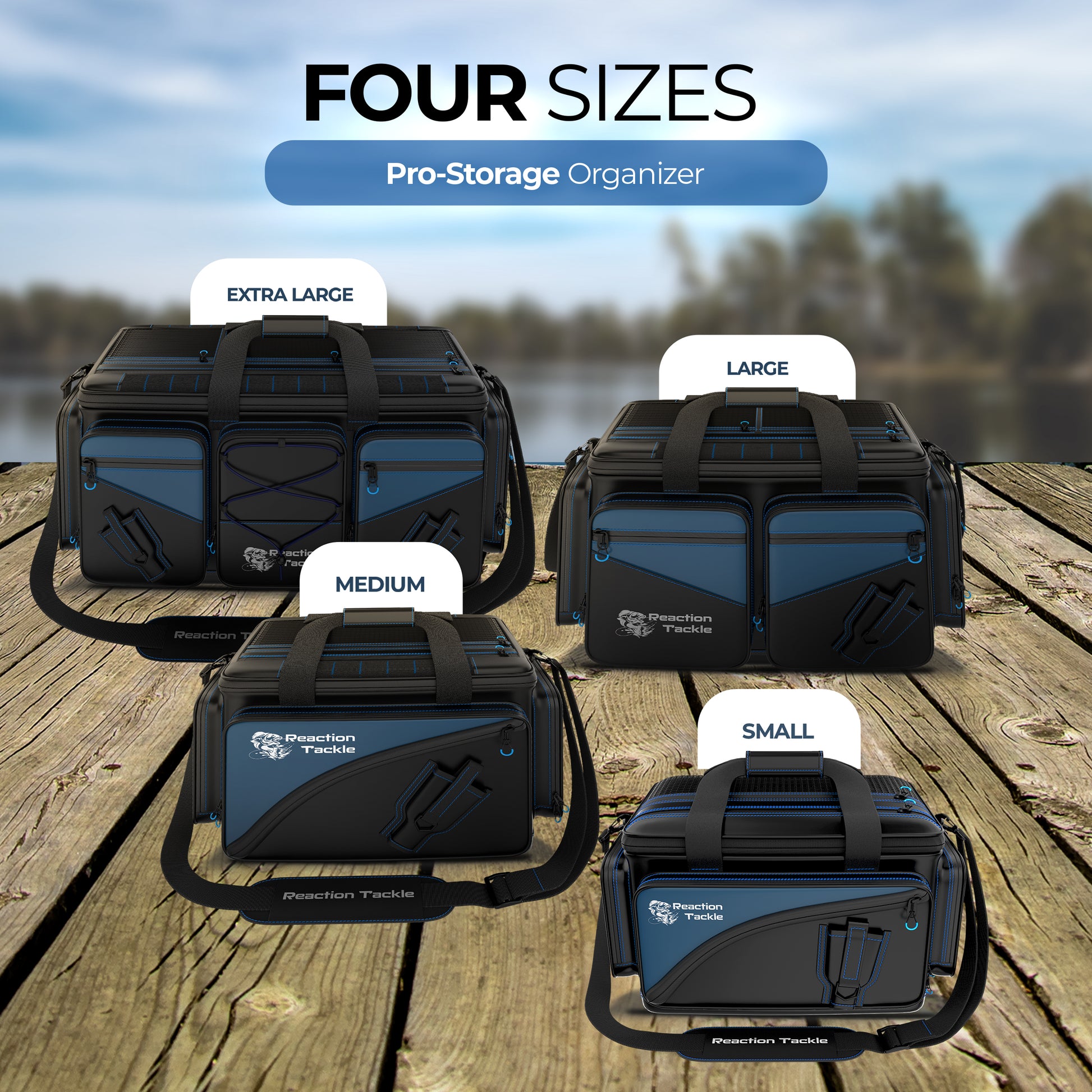 Waterproof Heavy Duty Fishing Bag with Multiple Storage