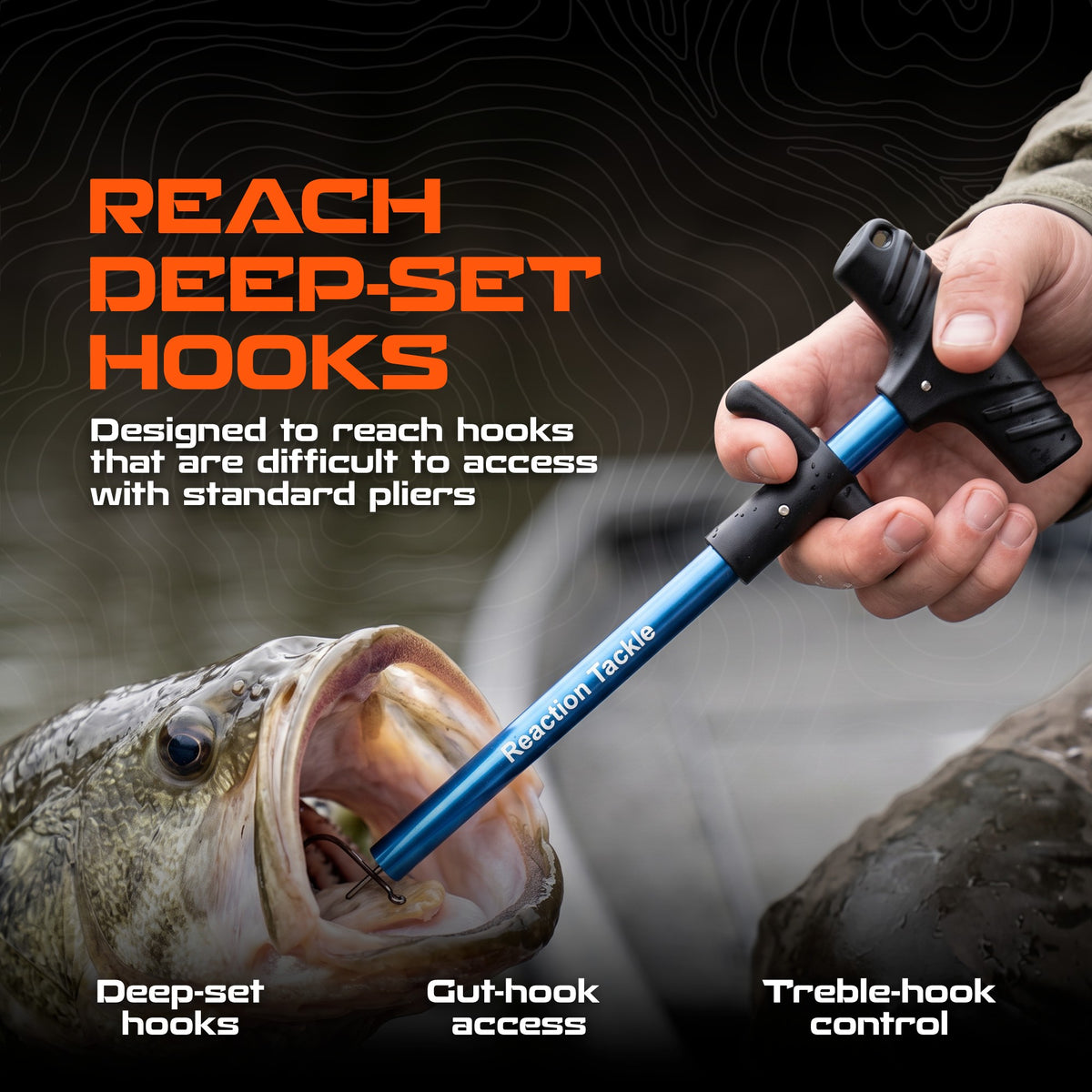 Reaction Tackle 9.5" Fishing Hook Remover Tool - New