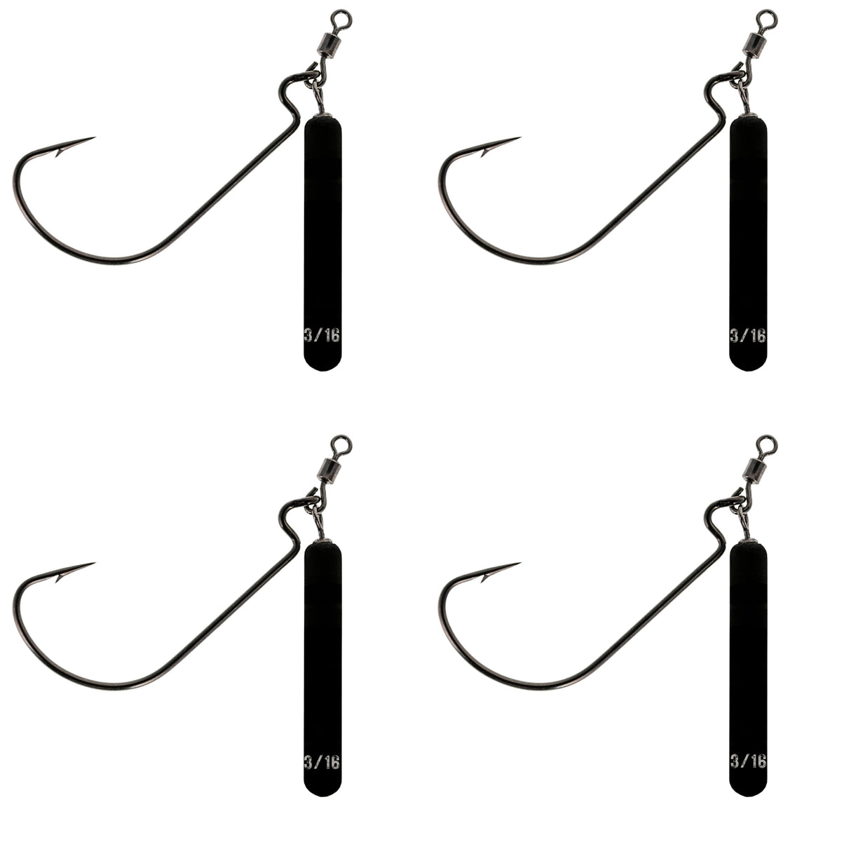 Reaction Tackle Tungsten Jika Rigs- 4PK - Reaction Tackle