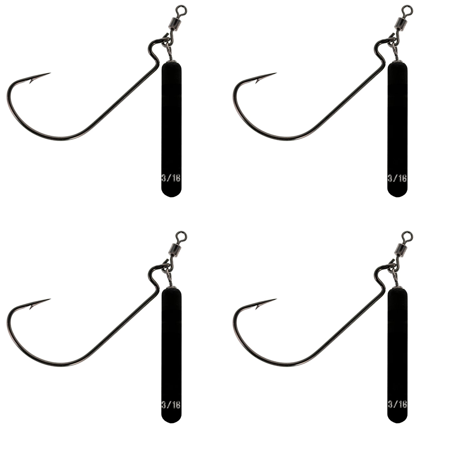 Reaction Tackle Tungsten Jika Rigs- 4PK - Reaction Tackle