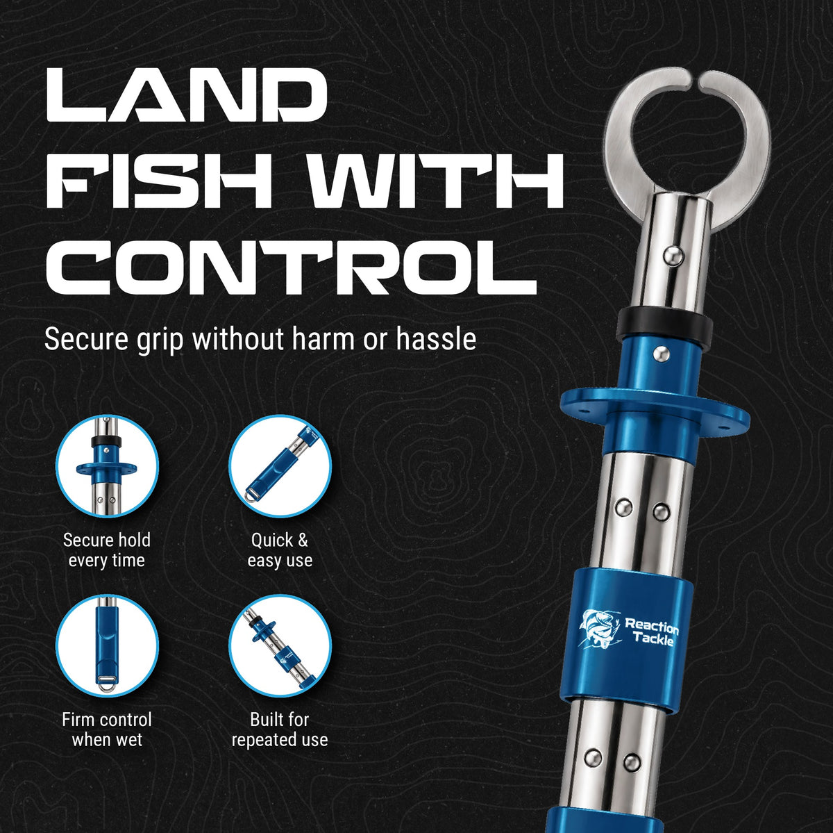 Reaction Tackle 7-Piece Fishing Tool Kits, Saltwater & Freshwater Gear - NEW