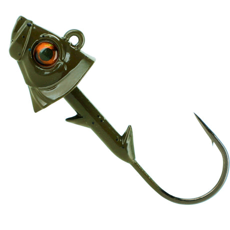 Reaction Tackle Lead Fish Head Jigs - 5-PACK - Reaction Tackle