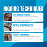 Reaction Tackle Lead Wacky Jigs- 10-PACK- Ultra Sharp - New - Reaction Tackle