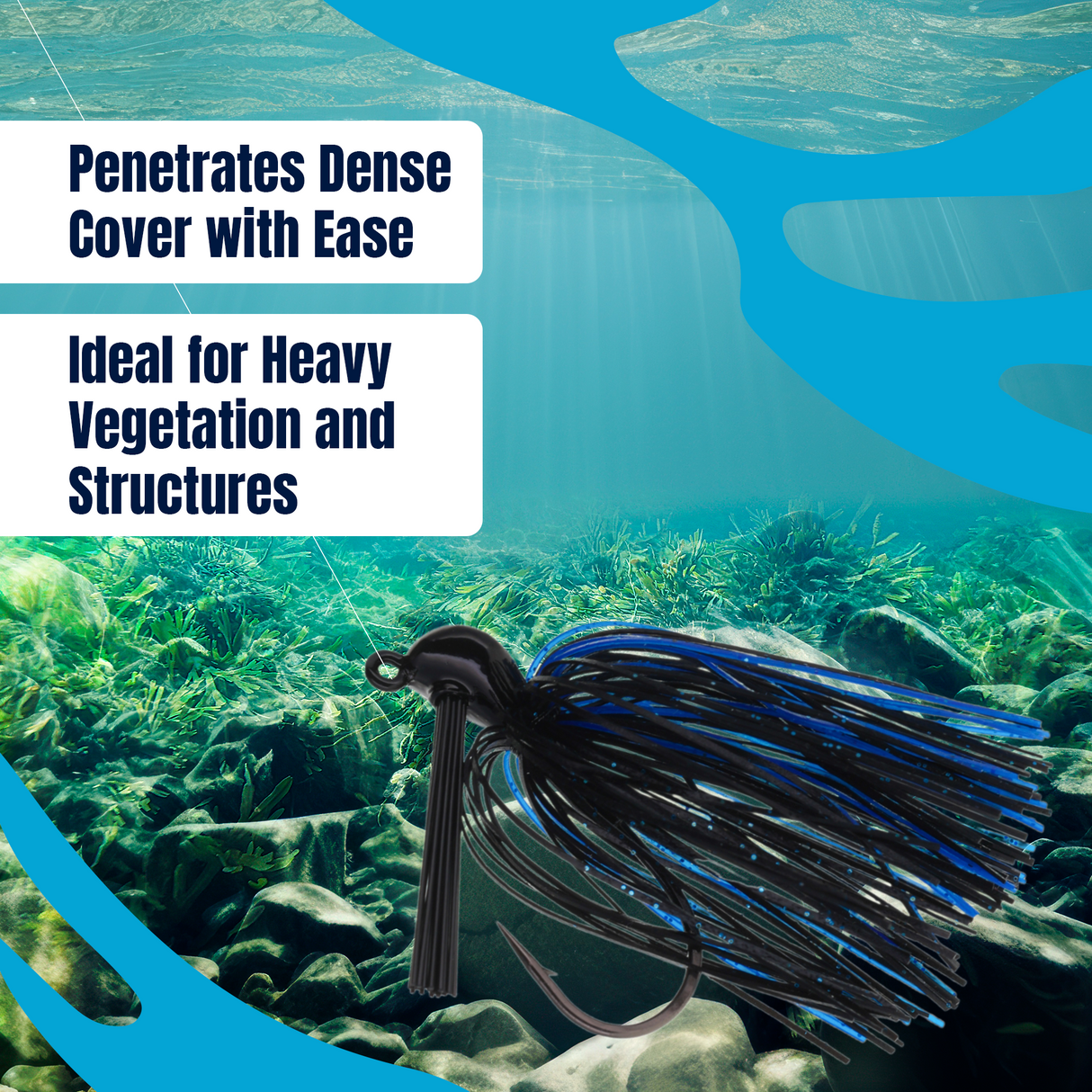 Reaction Tackle Lead Flipping Jigs- 3-PACK - New - Reaction Tackle