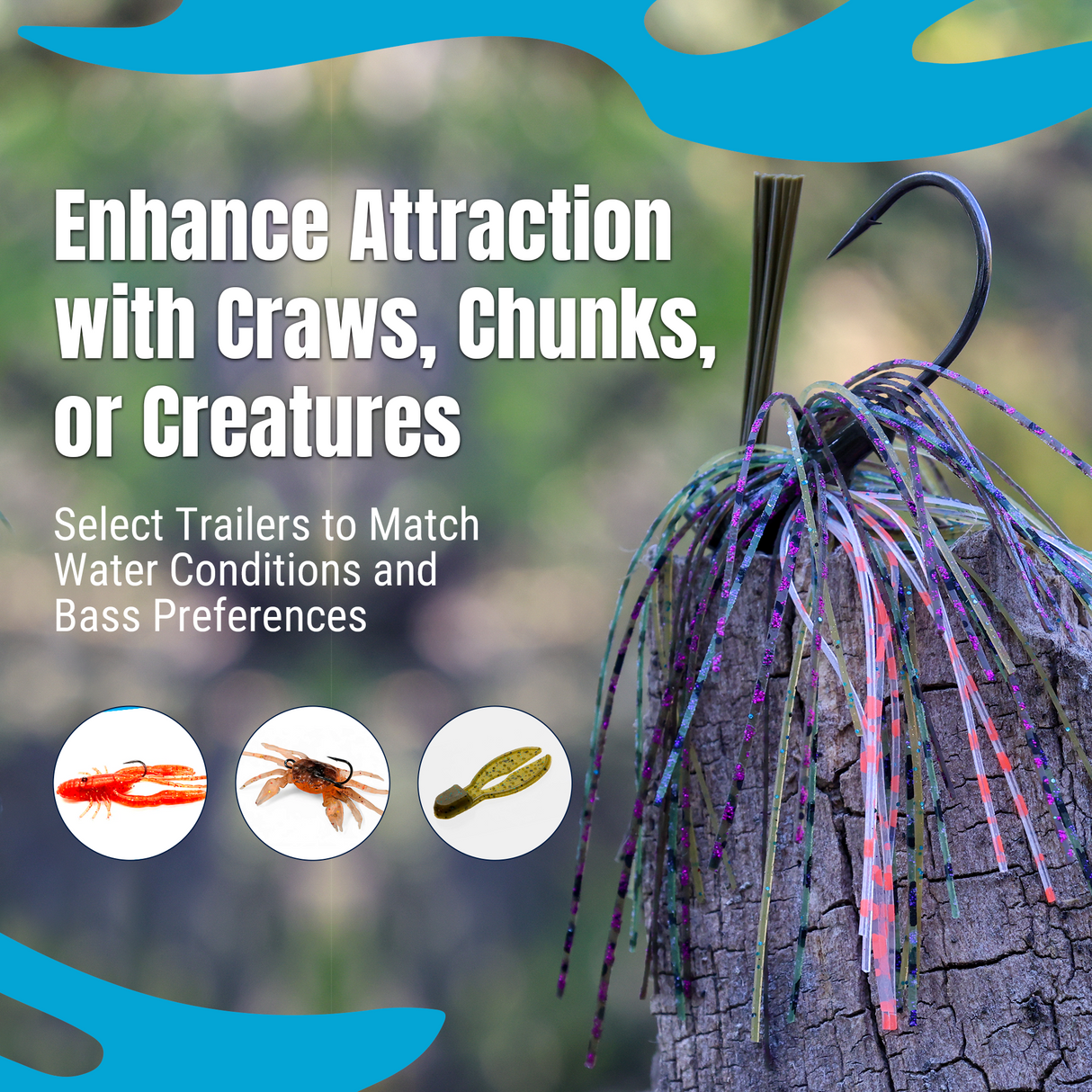 Reaction Tackle Lead Flipping Jigs- 3-PACK - New - Reaction Tackle