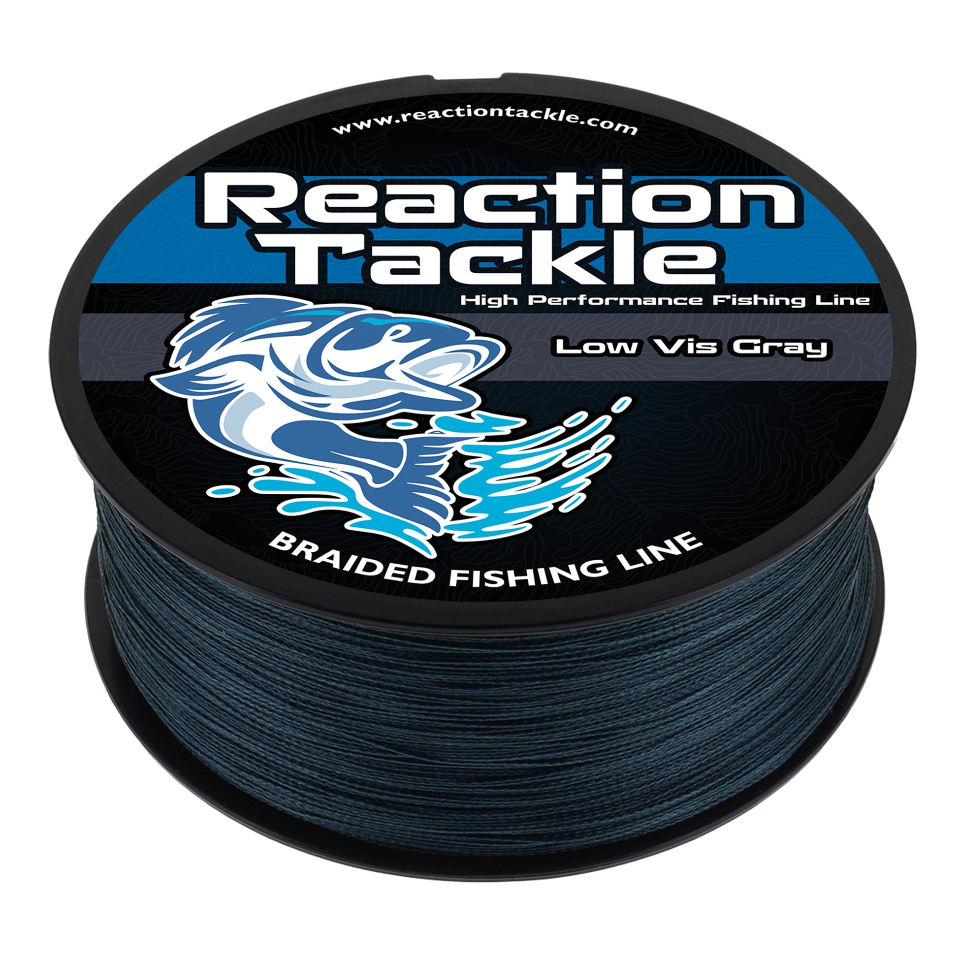 Reaction Tackle Braided Fishing Line - Low-Vis Gray - Reaction Tackle
