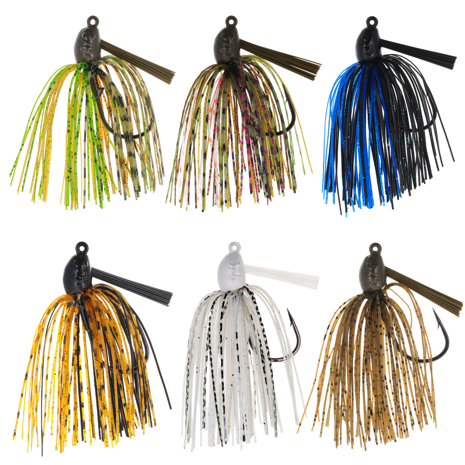 Reaction Tackle Lead Swim Jigs – Premium Weedless Bass Fishing Lures- 3 Pack - Tennessee Shad / 1/4 oz