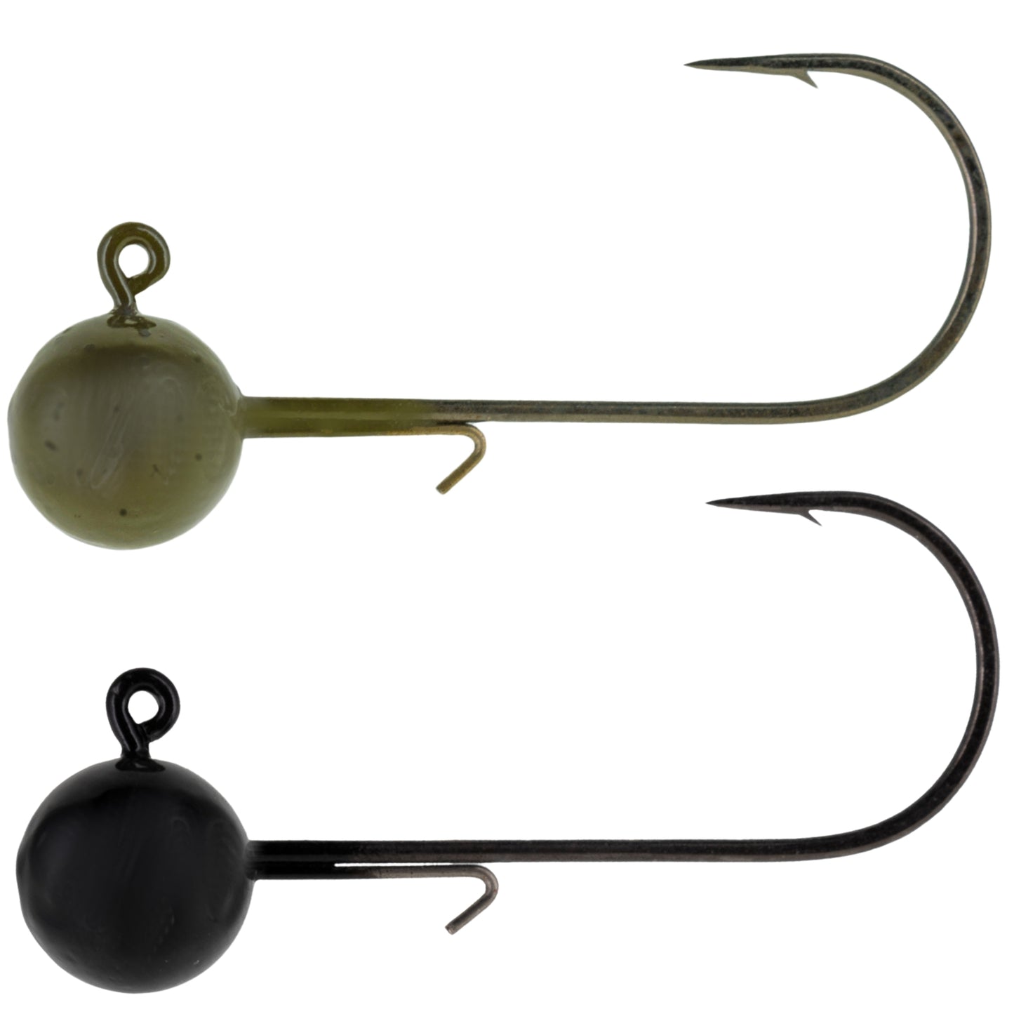 Reaction Tackle Lead Ball Jigs (10-Pack) – Premium Round Jig Heads for Soft Plastics - Reaction Tackle