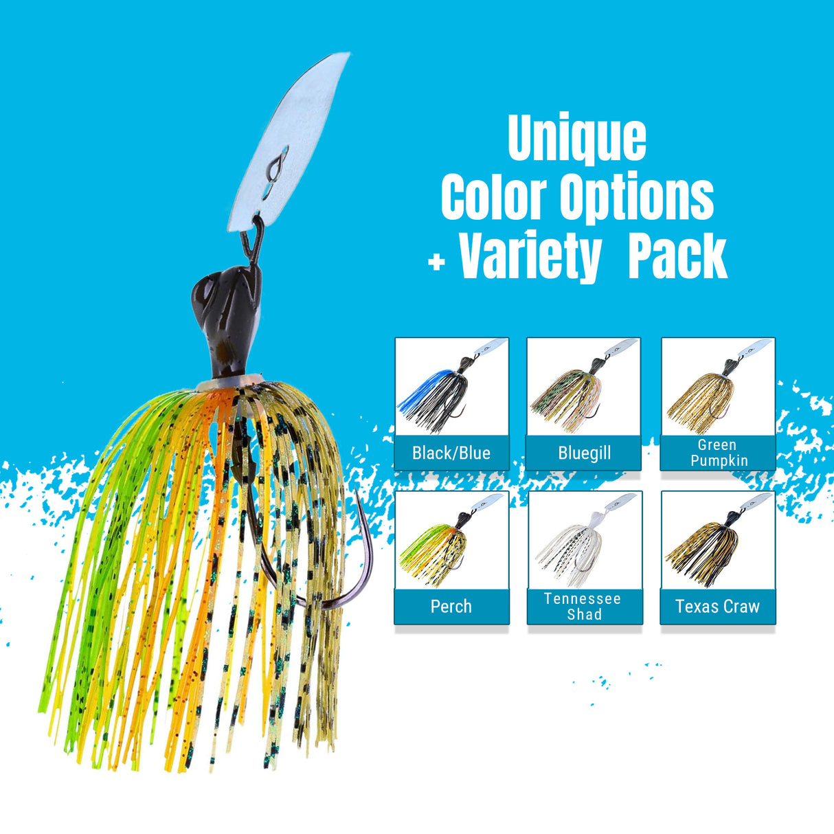 Reaction Tackle Lead Breaker Jigs- 3-Pack; Durable Fishing Jigs for Freshwater & Saltwater - New - Reaction Tackle