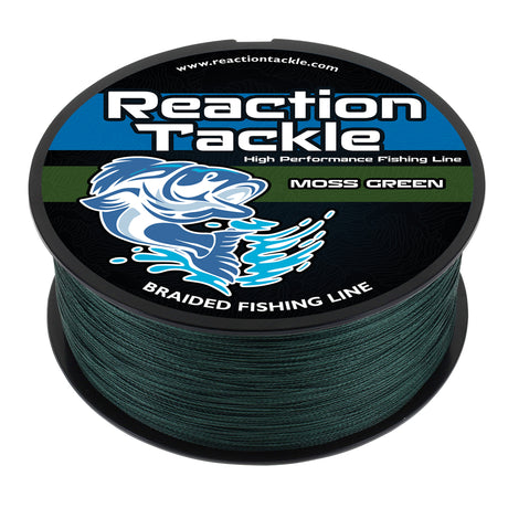 Reaction Tackle Braided Fishing Line - Moss Green - Reaction Tackle