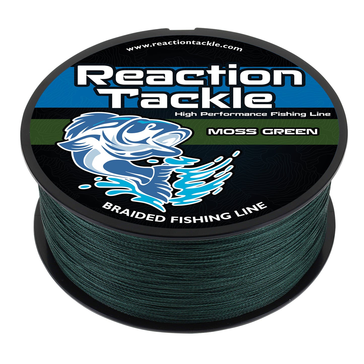 Reaction Tackle 4X Braided Fishing Line – 26 Colors, 6–100 lb, 150–1500 yds
