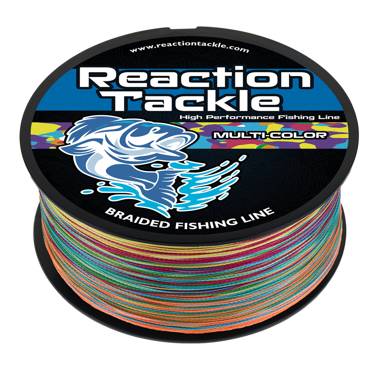 Reaction Tackle Braided Fishing Line - Multi-Color - Reaction Tackle
