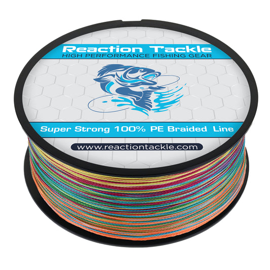 Reaction Tackle Braided Fishing Line - Multi-Color - Reaction Tackle