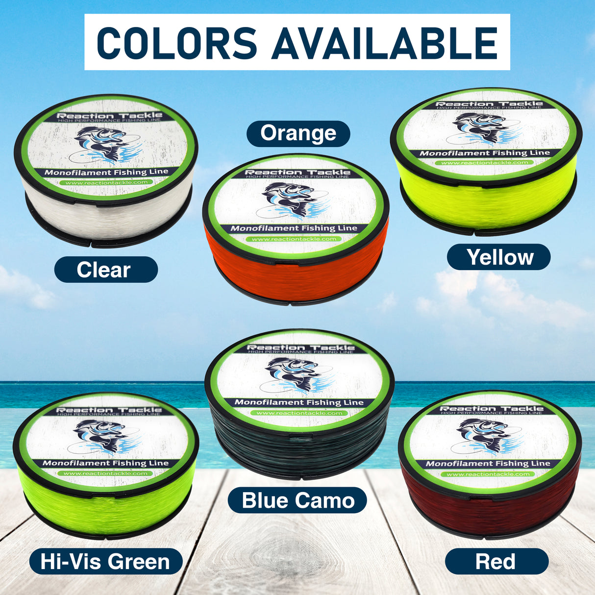Reaction Tackle Nylon Monofilament Fishing Line - Reaction Tackle