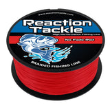 Reaction Tackle Braided Fishing Line - NO FADE Red - Reaction Tackle