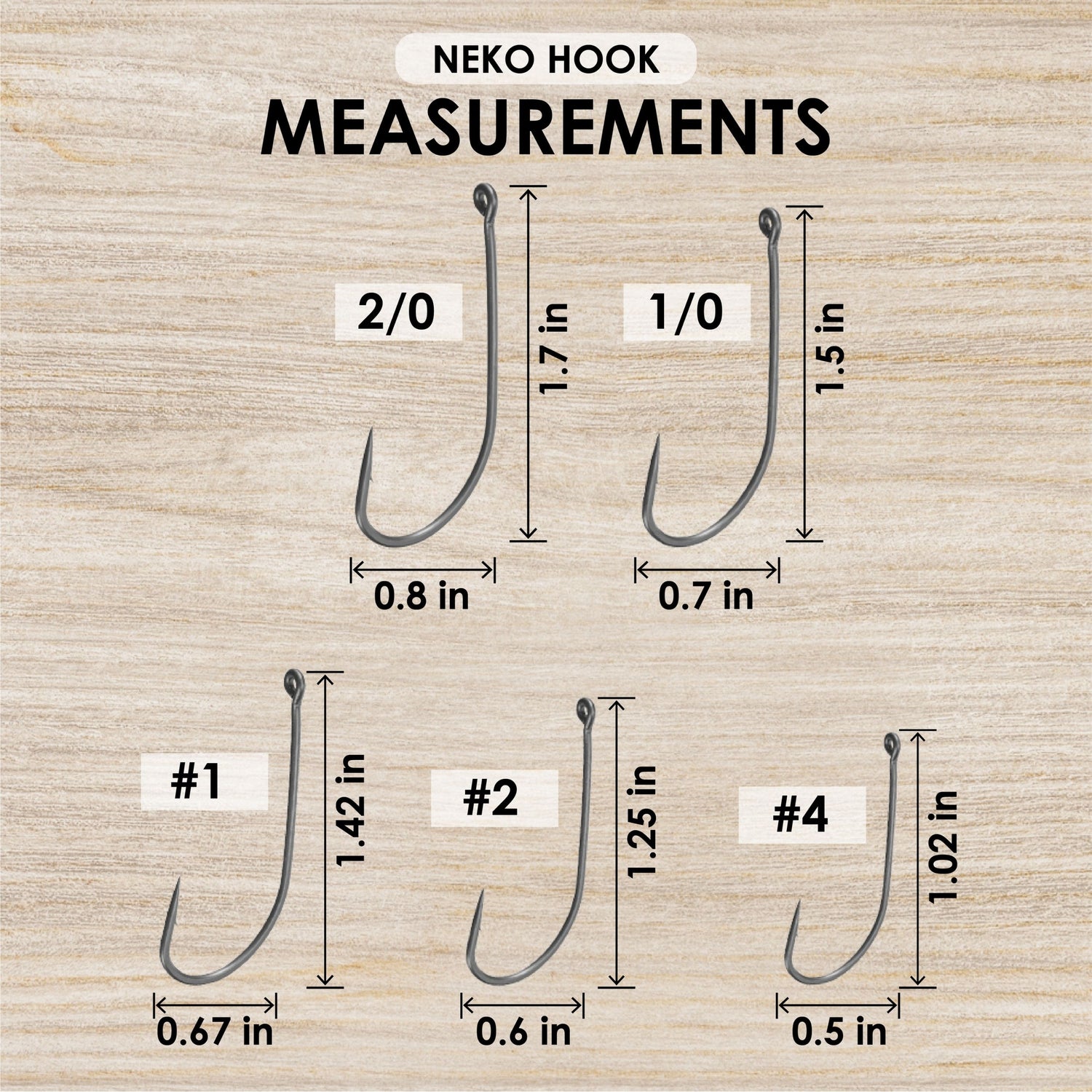 Reaction Tackle Wacky Neko Hooks | Wire & Fiber Guard Options 25-Pack Reaction Tackle Wacky Neko Hooks | Wire & Fiber Guard Options 25-Pack