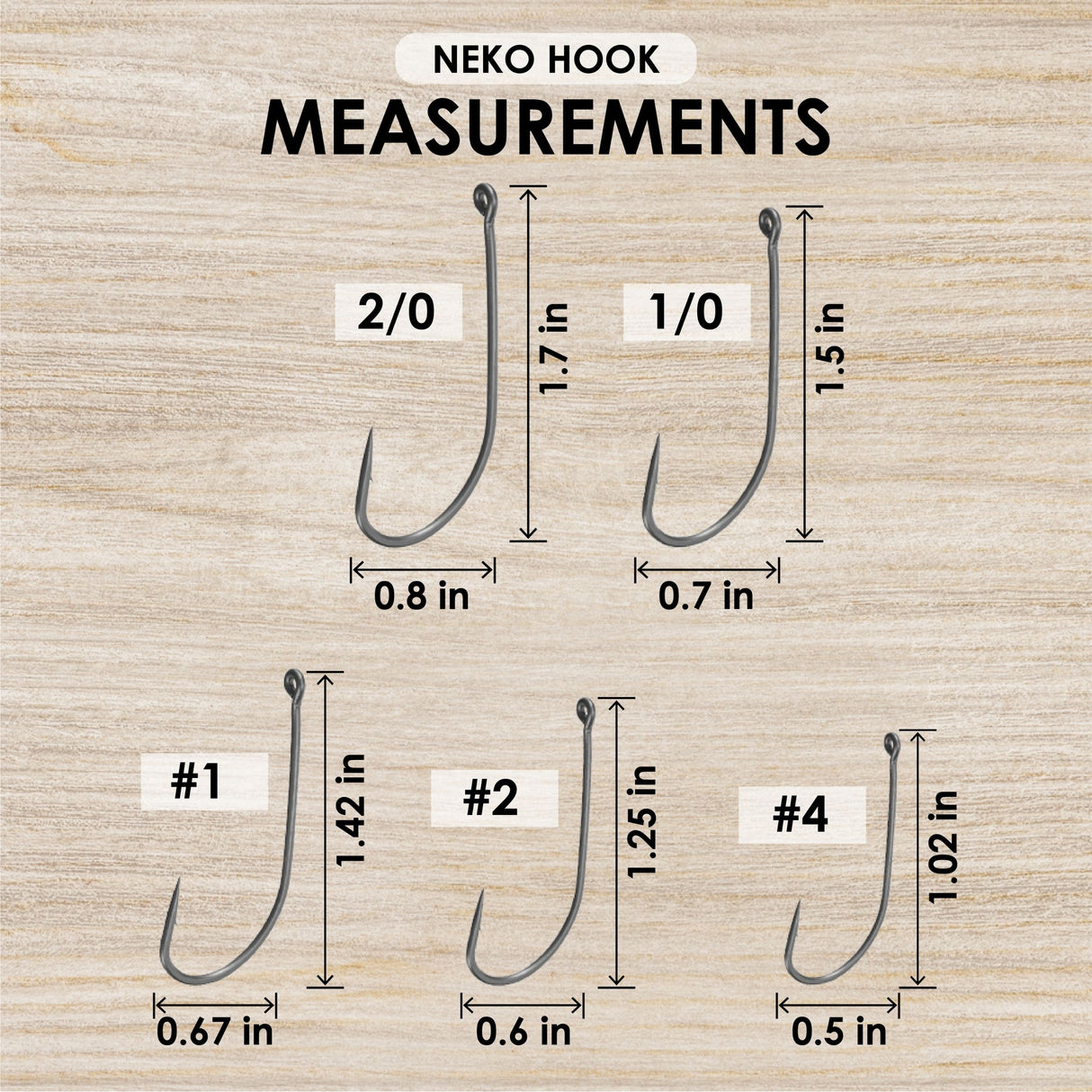 Reaction Tackle Wacky Neko Hooks- 25 Pack - Reaction Tackle
