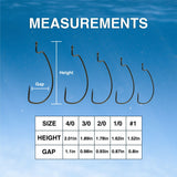Reaction Tackle Offset EWG Worm Hooks (25-Pack) - Reaction Tackle