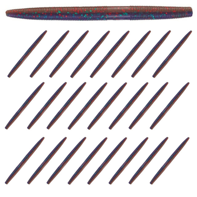 Reaction Tackle Soft Plastic Wacky Worms 5.5in - 24 Pack - Reaction Tackle