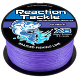 Reaction Tackle X8 Braided Fishing Line - Purple 8 Strand - NEW