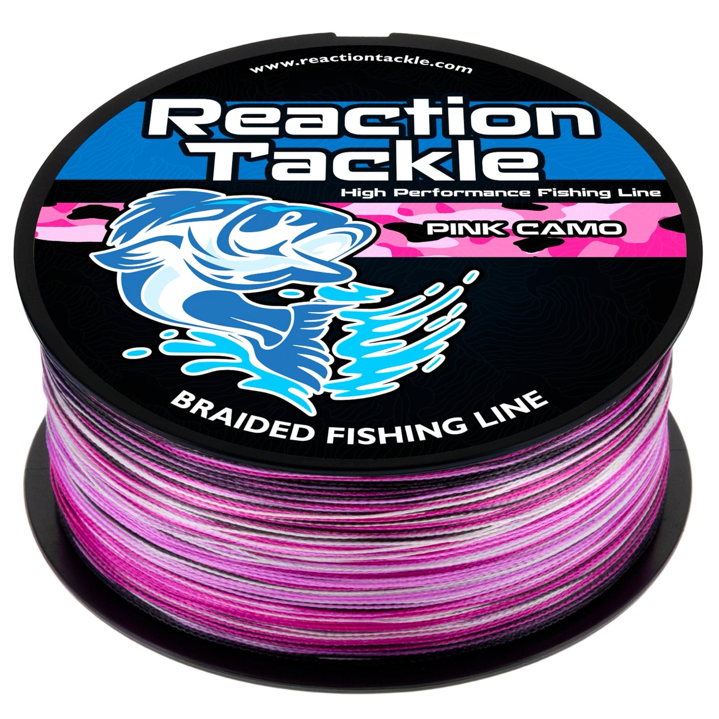Reaction Tackle 4X Braided Fishing Line – 26 Colors, 6–100 lb, 150–1500 yds