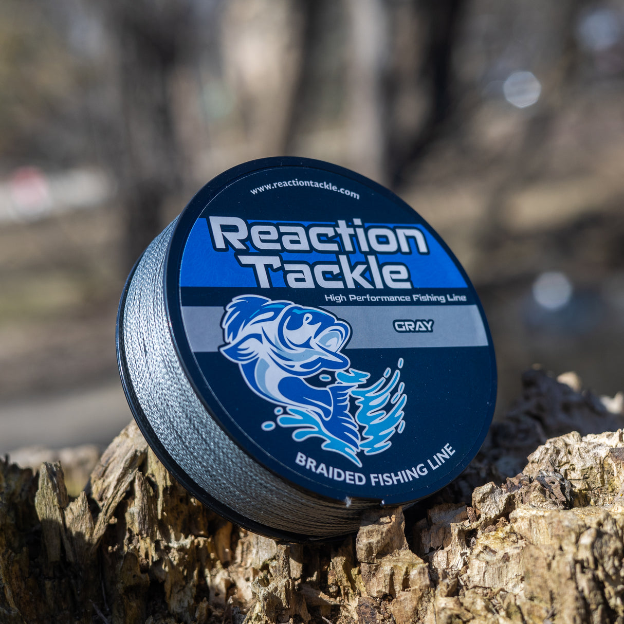 Reaction Tackle Braided Fishing Line - Gray - image 5