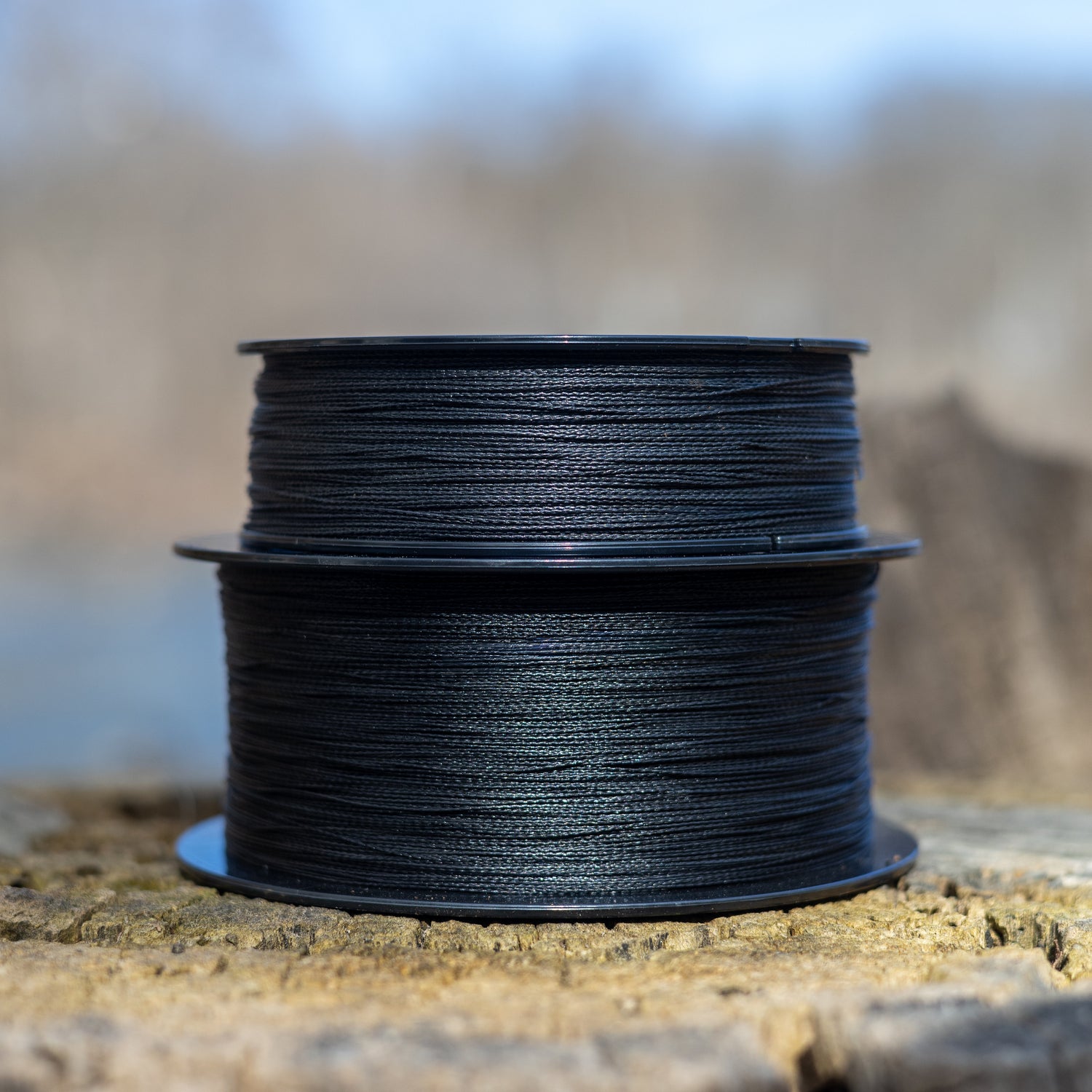 black braided nylon fishing line SX8 100LB / 1500YARDS stretch performance braid built for bass Reaction Tackle Braided Fishing Line
