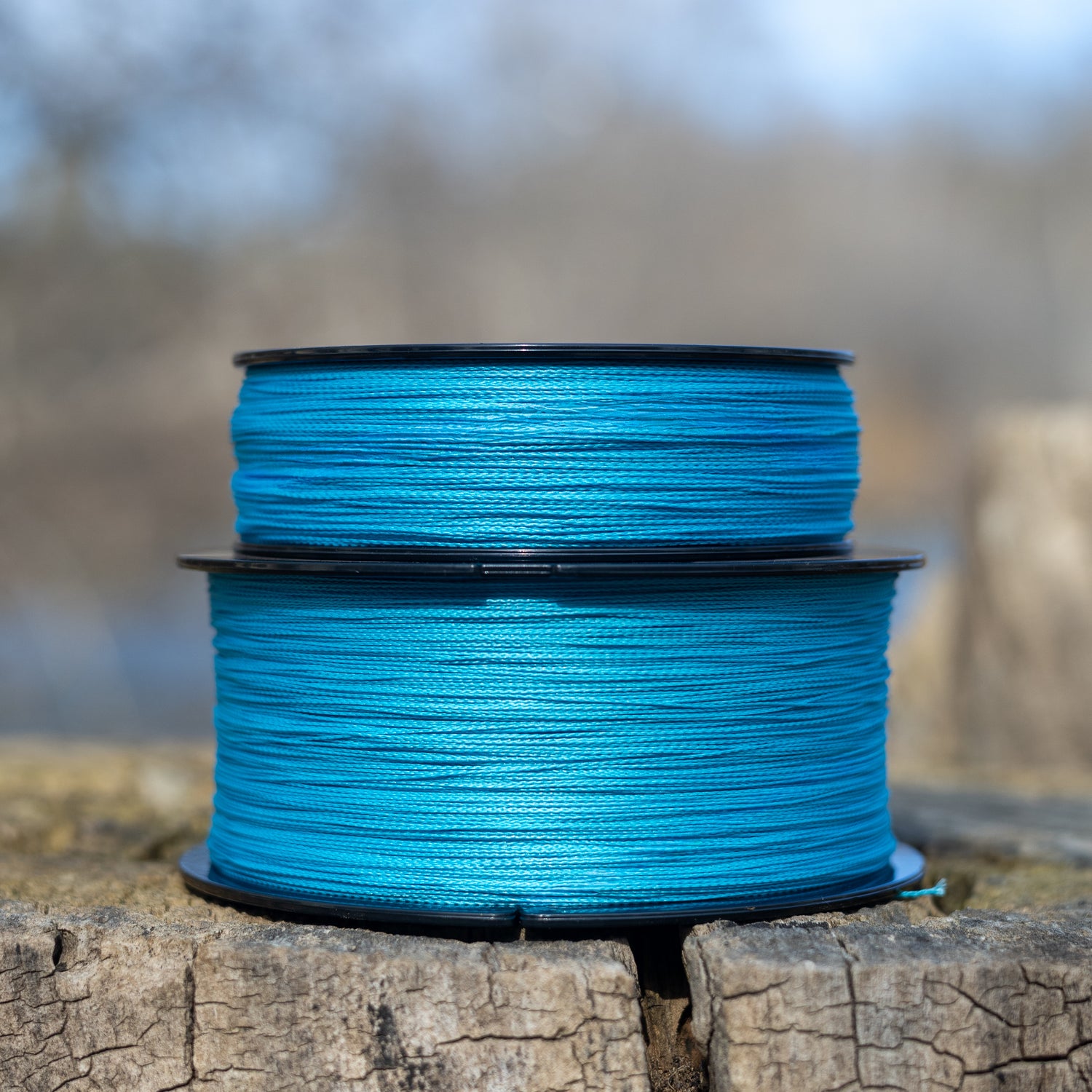 light braided fishing line Reaction Tackle - Sea Blue Braided Fishing Line