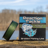 Reaction Tackle Braided Fishing Line - NO FADE Low-Vis Green - image 4