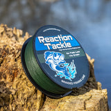 Reaction Tackle Braided Fishing Line - NO FADE Low-Vis Green - image 3