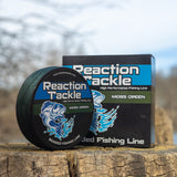 Reaction Tackle Braided Fishing Line - Moss Green - image 3