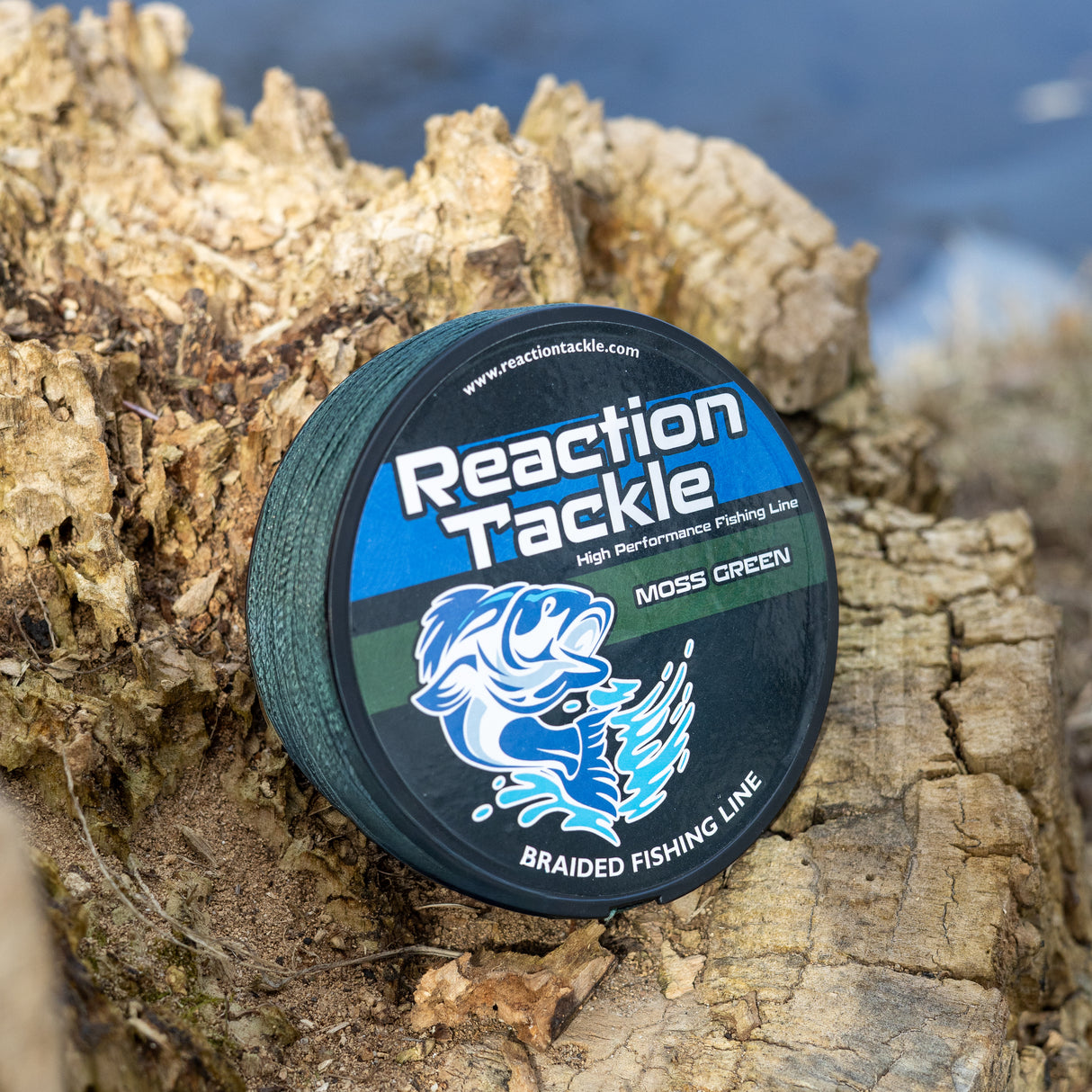 Reaction Tackle Braided Fishing Line - Moss Green - image 4