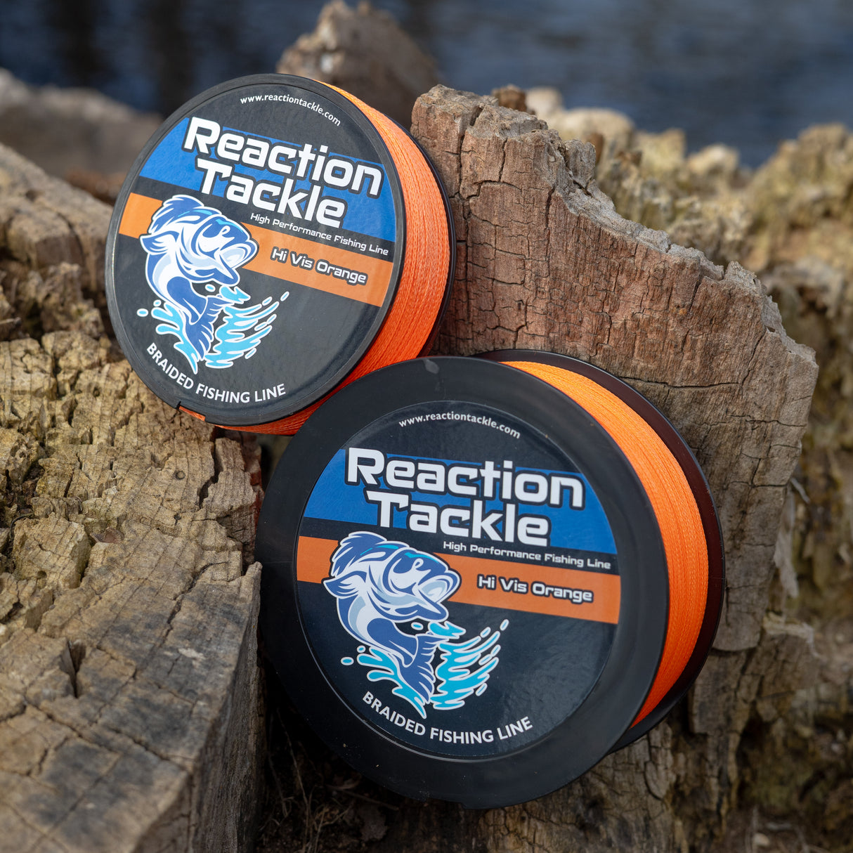 Reaction Tackle Braided Fishing Line - Hi-Vis Orange - image 5