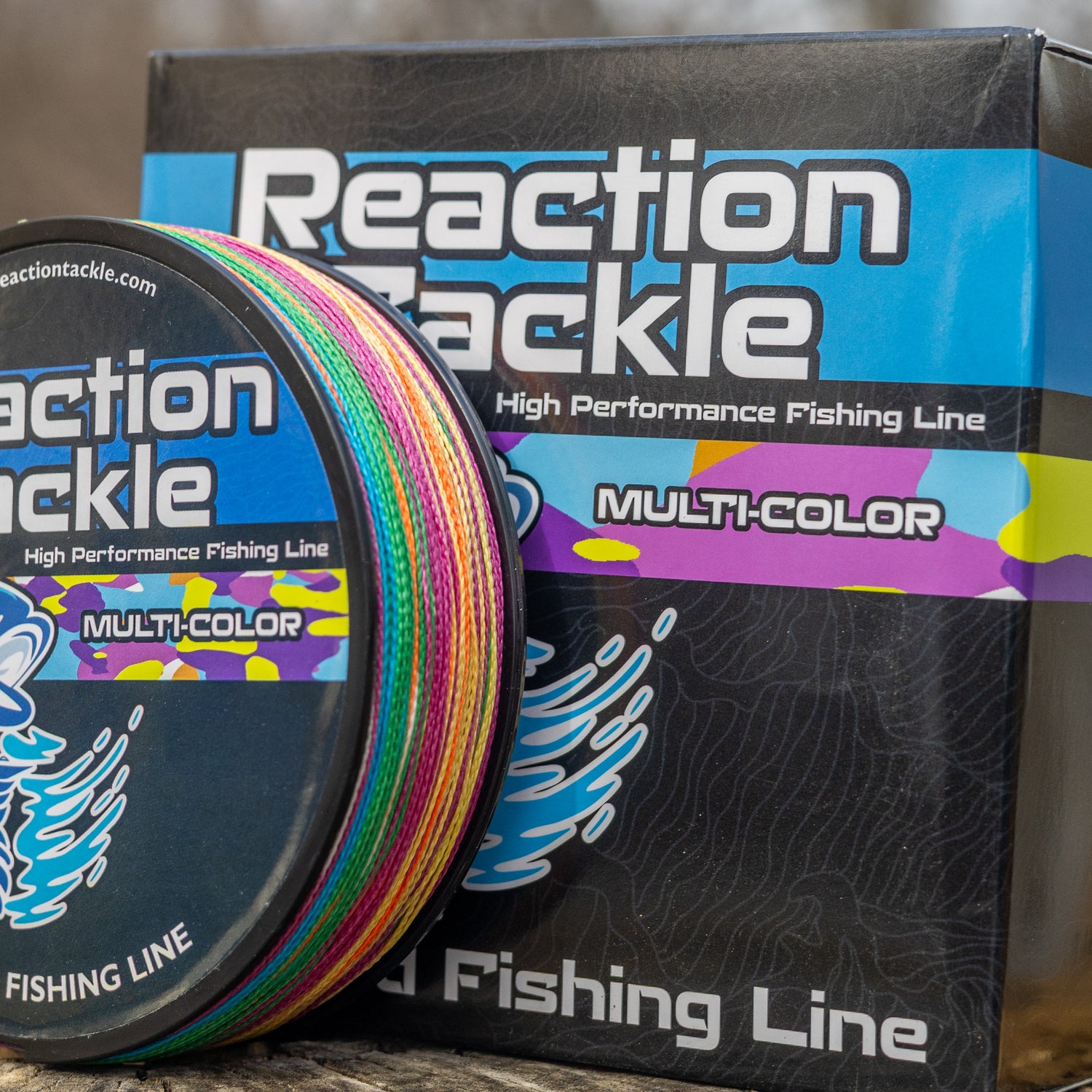 multi color braided fishing line Reaction Tackle - Multi-Color Braided Fishing Line
