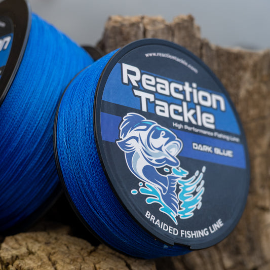 Reaction Tackle Braided Fishing Line - Dark Blue